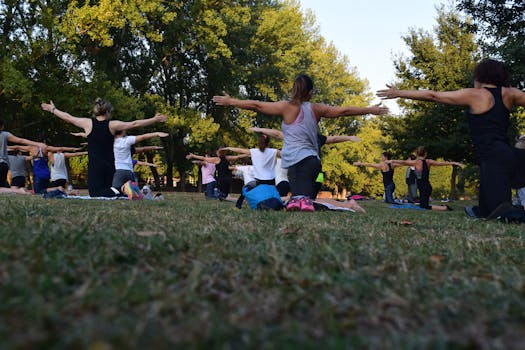 Image of a meditation group