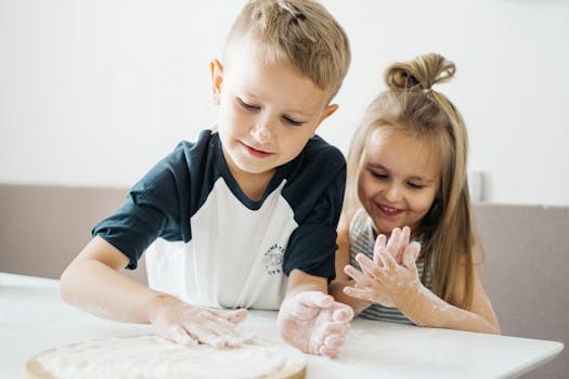 family enjoying activities together