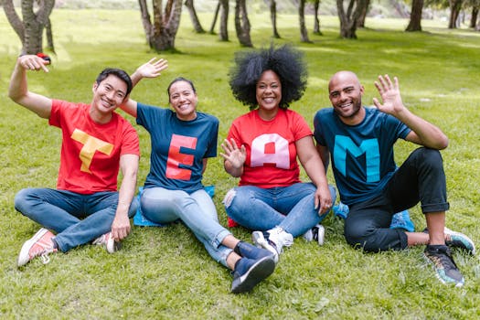 image of a group enjoying a supportive community activity