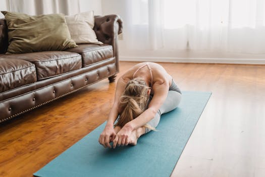 cozy indoor workout