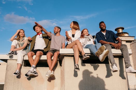 group of friends enjoying time together