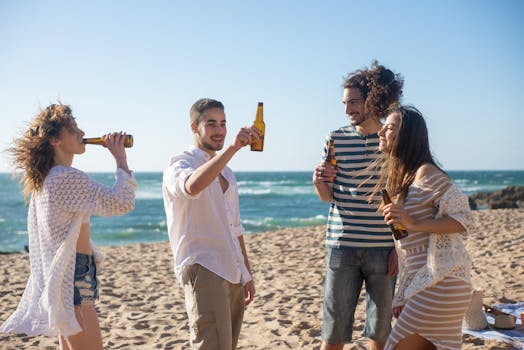 young adults enjoying nature