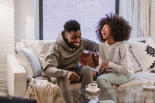 couple having a meaningful conversation