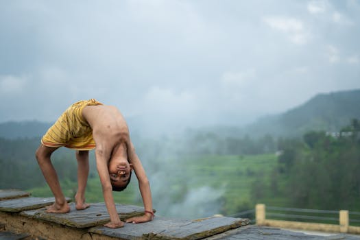 happy young adult practicing gratitude