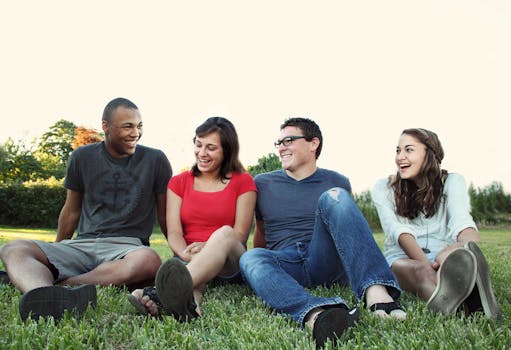 group of friends enjoying time together