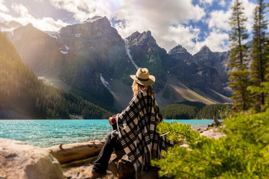 image of a person meditating in nature