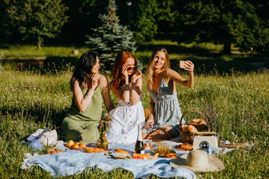 happy friends enjoying time together