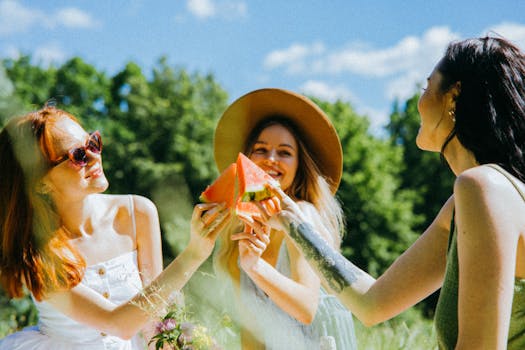 Happy group of friends enjoying each other’s company