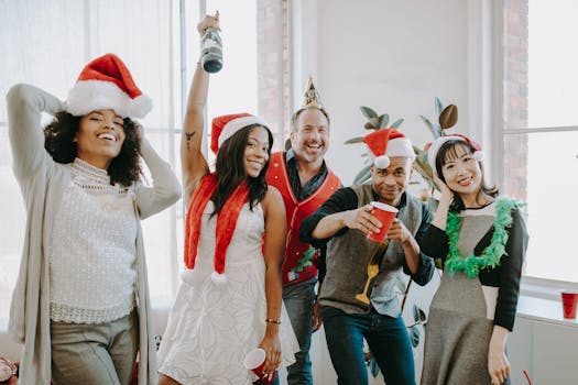 happy group of friends enjoying time together