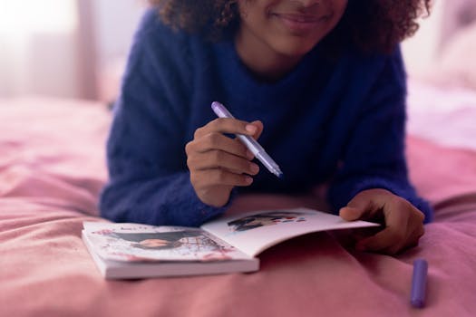 thoughtful person journaling